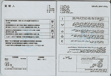 Unofficial International Driving Document (book, page 2)